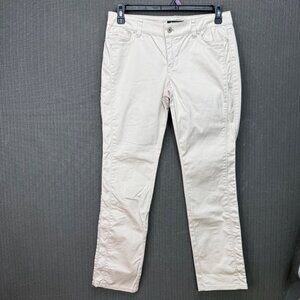 White House Black Market Womens Size 6R Beige Slim Ankle Denim Jeans